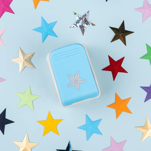 Star Punch | 1.4 inch Star Hole Punch | Portable Lever Action Craft Punches | Paper Puncher for Crafting Scrapbooking and Crafts Projects | Handmade Crafters' Tools for Paper & Cardstock