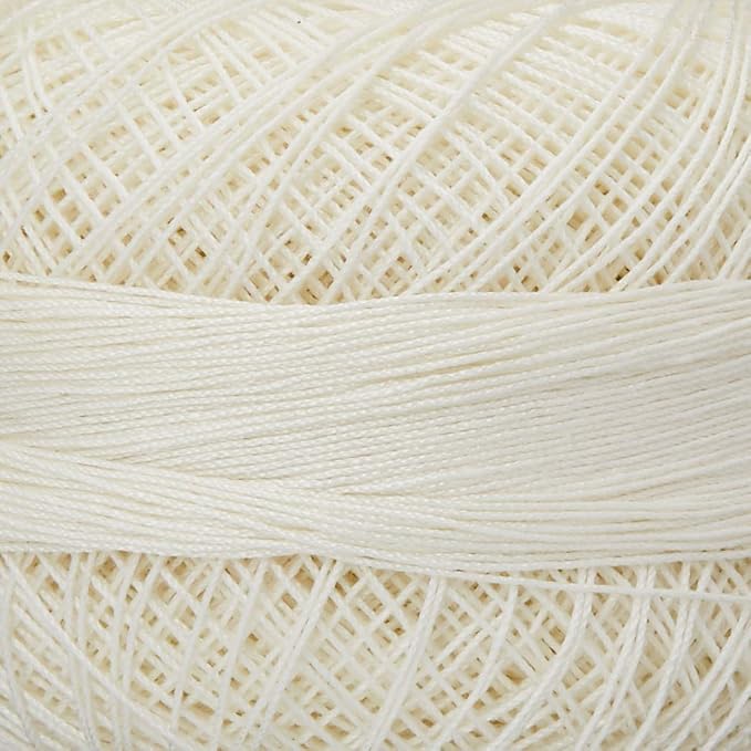 Lizbeth Size 80 HH80610 HH80 Cotton Thread 184 Yds 10G, Cream