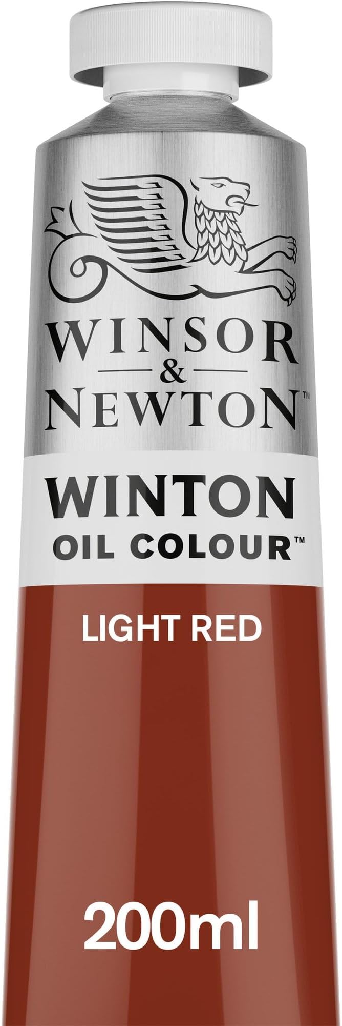 Winsor & Newton Winton Oil Color, 200ml Tube, Light Red | High-quality pigments, Durable, Lightfast, Permanent, Uniform Consistency, Great Pigment Load