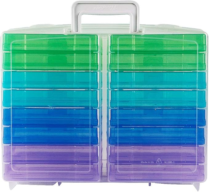 novelinks Photo Storage Box and 16 Inner 4" x 6" Photo Storage Containers