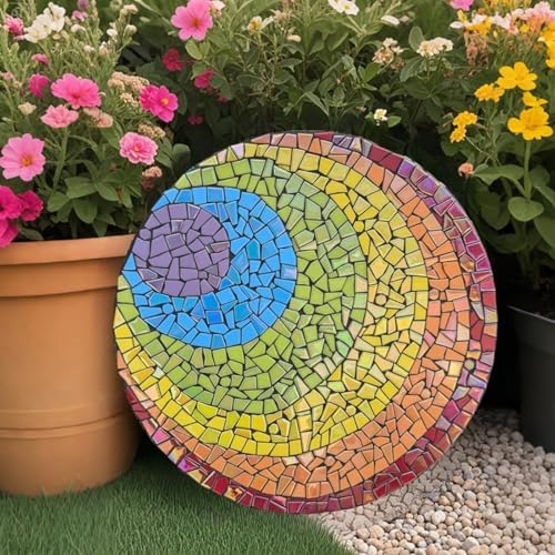 Youway Style Iridescent Cobalt Blue Glass Mosaic Tiles for Crafs Bulk,200g Broken Stained Glass Pieces for Crafts DIY Mosaic Art Decor (Pack of 2)