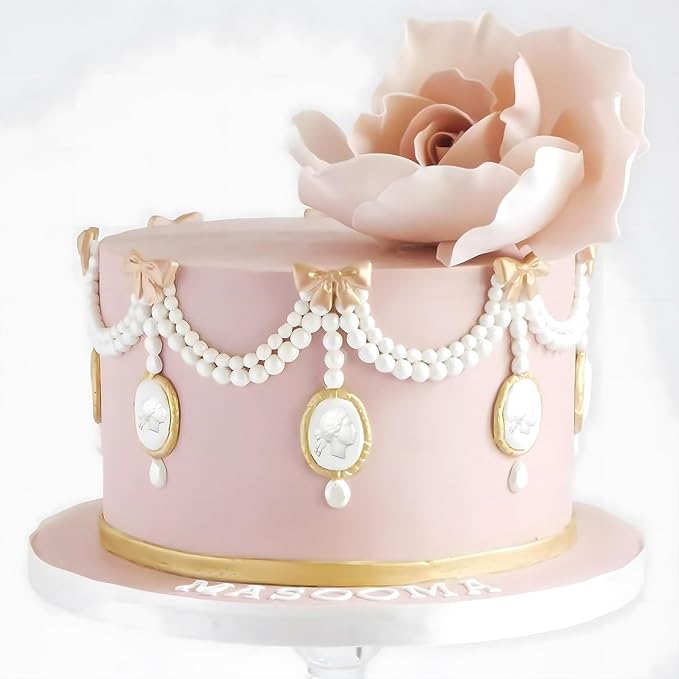 Art Molds Rococo Embellishment for Polyclay Air Dry Clay Plaster | Versatile Use for Fondant Cake Decorating, Epoxy Resin, Polymer Clay Crafts