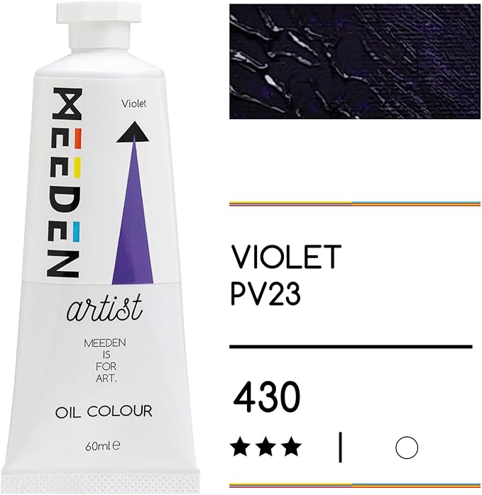 MEEDEN Artist Grade Oil Paint: Violet - 60ml/2oz Tube | Professional Art Paints and Supplies for Canvas Painting