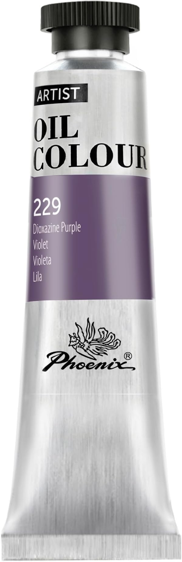 PHOENIX Dioxazine Purple Oil Paint - 40ml / 1.35 Fl oz. Single Tube - Artist Quality Oil Based Paint for Professionals