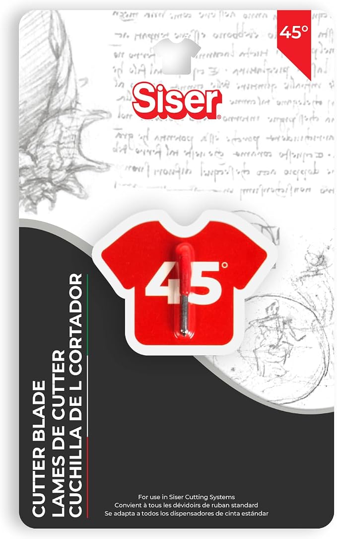 Siser 45 Degree Blade - Compatible with The Siser Blade Housing - Perfect Cuts On Vinyl, Cardstock and Other Lightweight Materials