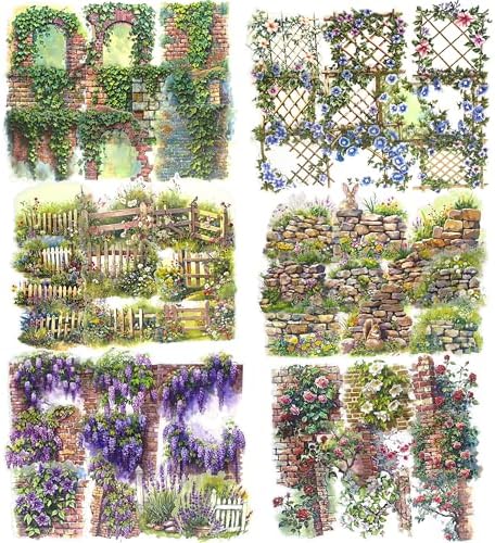 3.4" Large Flower Stickers for Scrapbooking – 60PCS Waterproof Wall &Floral Stickers for Journaling, Junk Journal Supplies, Card Making, DIY Crafts & Bullet Journal Planner