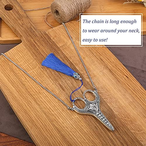 SHWAKK Embroidery Scissors, Stainless Steel Sharp Tip Retro Scissors
