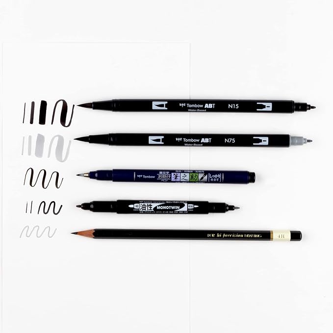 Tombow 56303 Drawing Set 6-Pack. Products for doodles and illustrations