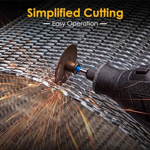 44 Pcs Gold Cutting Wheel Set Compatible with Plastic for Rotary Tool