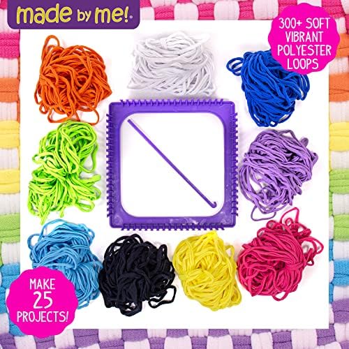 Made By Me Weaving Loom Arts and Crafts Kit, Ultimate Set, 378 Craft Loops