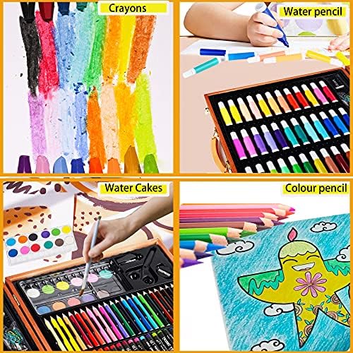 KINSPORY Drawing Case, 150 Pieces Drawing Supplies
