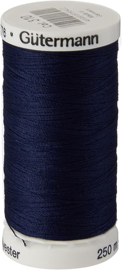Gutermann Sew All Polyester Thread, 250Mtr, Navy Blue (0310), 5.5 x 2.7 x 2.7 cm