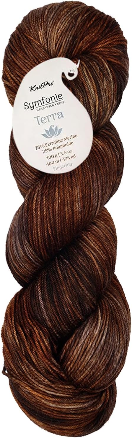 KnitPro Symfonie Fingering Weight Merino Wool Yarn 100g, Woodland