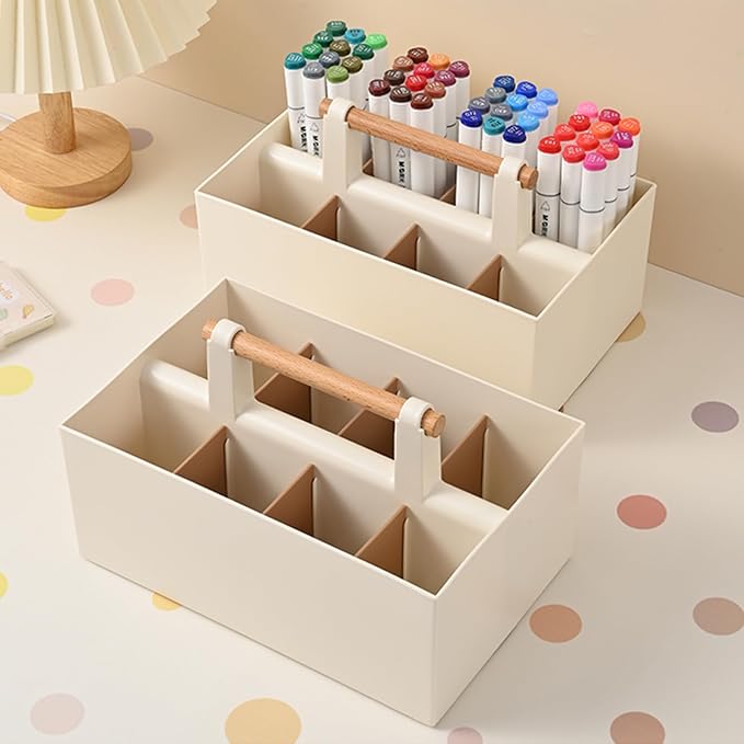 Buqoo Desk Organizer with 8 Compartments for Office Supplies
