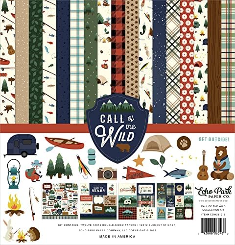Echo Park Paper Call of The Wild Collection Kit, Multicolor