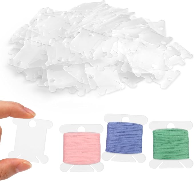 LOKUNN Embroidery Floss Bobbins 150 PCS Embroidery Floss Organizer