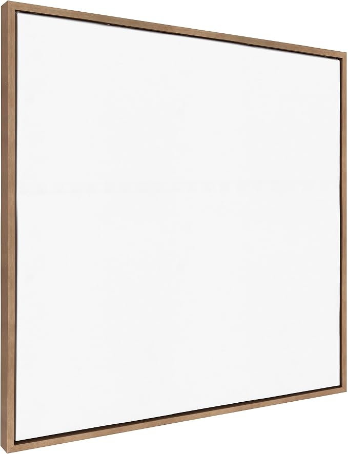 Kate and Laurel Sylvie Blank Framed Canvas Wall Art, 30x30 Gold, Modern Empty Canvas for Paint-Your-Own Art, Premium Canvas Already Framed
