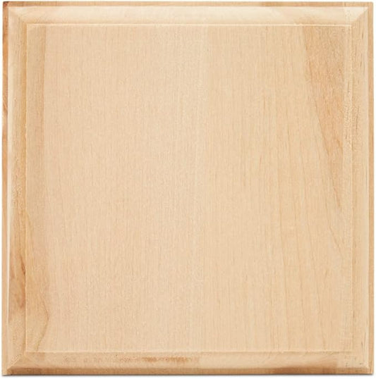 Unfinished Wooden Coasters 4.7", Pack of 1 Wood Squares for Crafts Mini Wood Blanks DIY Coasters Square Pieces, by Woodpeckers