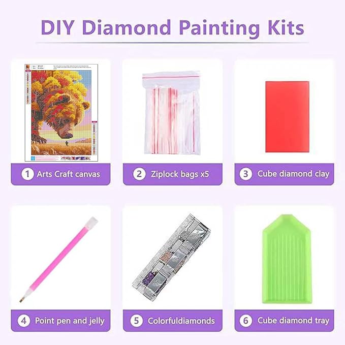 Autumn Diamond Art Kits for Adults,Diamond Painting for Adults 12 x 16 Inch