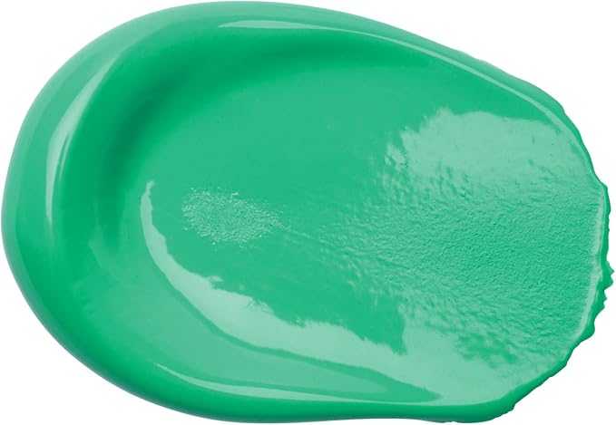 Liquitex BASICS Acrylic Paint, 8.5-oz Tube, Bright Aqua Green | Medium Viscosity, Satin Finish, Lightfast, Fine Art Pigments, Range of Opacities, Easy Blending