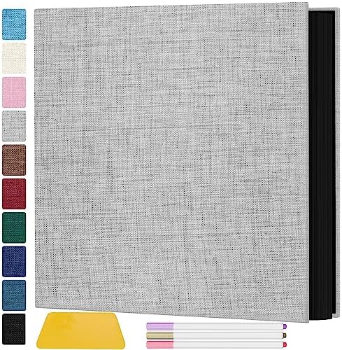 Zesthouse Photo Album Self Adhesive Pages, 60 Pages Magnetic Scrapbook Albums with Sticky Page, Photos Album Holds 8x10 & 5X7 & 4x6 & 6x8 & 3x5, Large Picture Book Ideal Gift for Family Wedding Baby