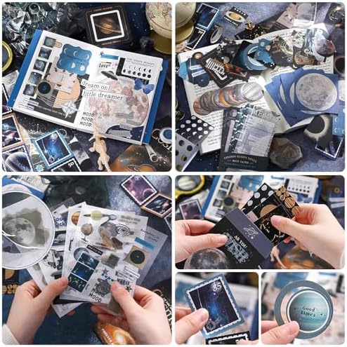 Scrapbooking Supplies Kit, Aesthetic Junk Journal Supplies, Scrapbook Kit