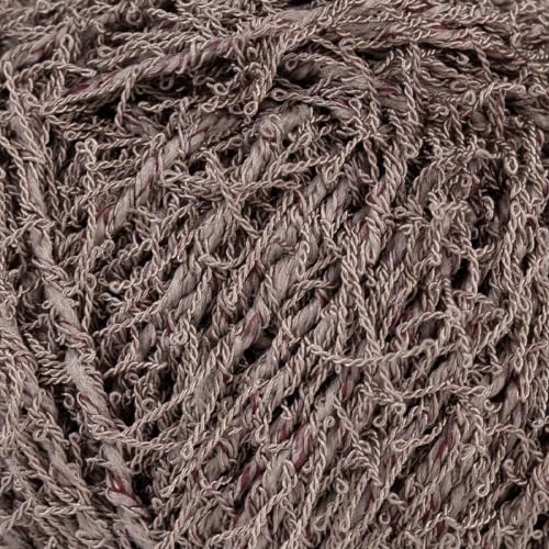 Makromecity Bubble Scrubby Yarn - 100% Premium Polyester Yarn for Crocheting and Knitting - 3.5 Oz (100g), 98 Yds (90m) - Ideal for Dishcloths, Crafting & Bath Washcloths (Mink, 1 Skein)