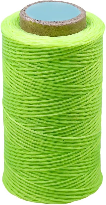 284Yards Leather Sewing Waxed Thread, 0.8mm Waxed Thread for Bookbinding | Waxed Thread for Bookbinding, Upholstery Thread Heavy Duty, Wax String for Leather Craft DIY/Bookbinding/Shoe Repairing