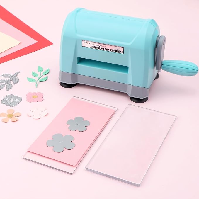 BAOFALIMini Manual Die Cutting Machine; Portable Die Cut and Embossing Machinefor DIY Die Cutting Embossing Paper Card Craft Scrapbooking Dies Cutter Photo Album Decorative Craft Scrapbooking Supplies