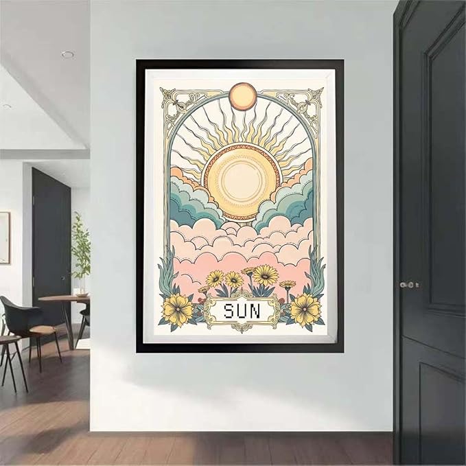 3Pack Vintage Tarot Astrology Diamond Art Kits for Adults,Sun,Moon,Star 5D Diamond Painting Kit,Diamond Dot Gem Art Painting Kits for Beginners-DIY Paint Crafts Kits for Home Wall Decor 12 X 16Inch