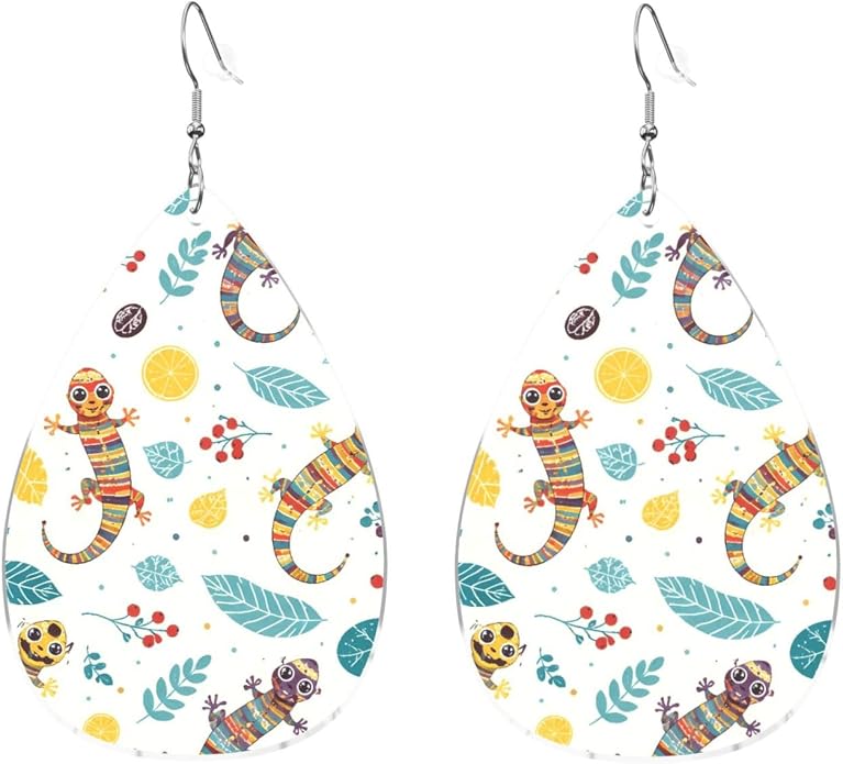 Math Formula Equation Black Drop-Shaped Earrings 2.2 x 1.5 Inches