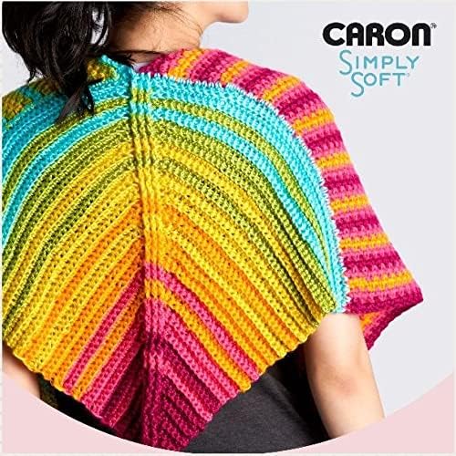 Caron Simply Soft Party Acrylic Yarn for Crocheting Soft, Silver, 3-Pack