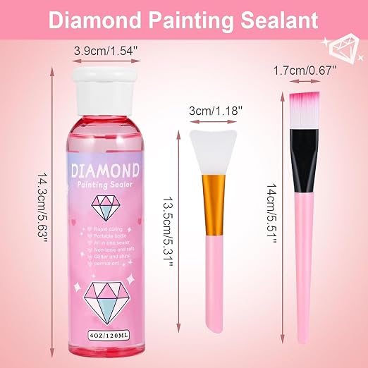 Faburo 2-Pack Diamond Painting Protectant Brightener(120ml*2)