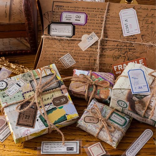 Tape Stickers for Scrapbook Supplies, Stamp Stickers for Journaling,6 Rolls