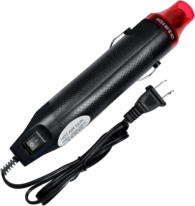 Heat Gun For Crafting, Mini Hot Air Gun For DIY Crafts,Heating Gun,Portable Heat-Gun Tool For Embossing Shrink Wrapping Drying Paint (Black)