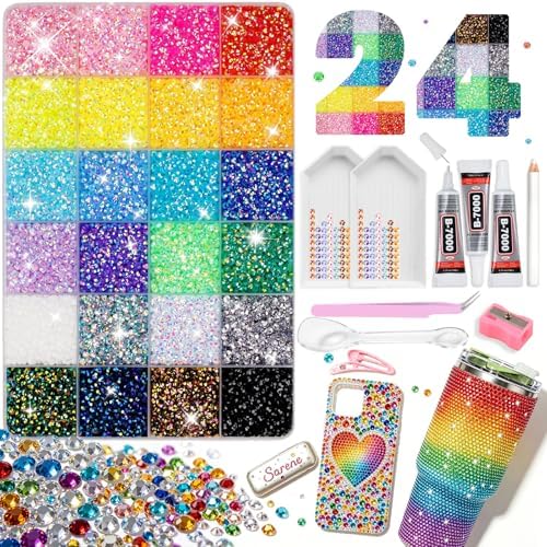 Bedazzling Kit 38000 PCS Bedazzler Kit, 24 Colors