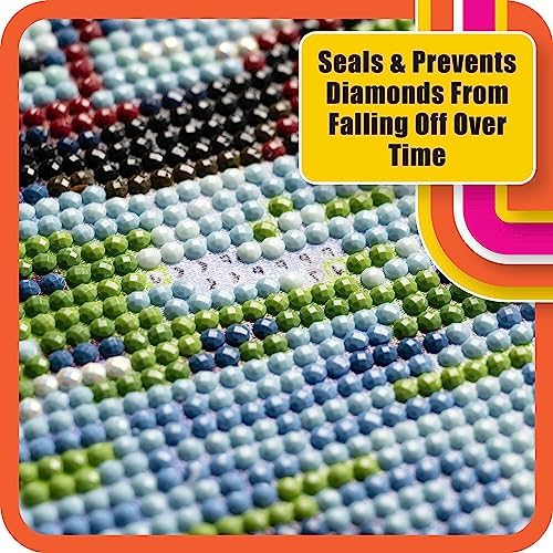 Mod Podge Diamond Top Coat, Premium All-in-One Glue, Sealer, and Finish Perfect for Preserving Diamond Puzzle Arts and Crafts Projects, CS27590
