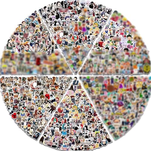 Arme Anime Stickers Pack, Waterproof Stickers for Water Bottles 600PCS | Anime Stickers for adults, Kids, Car, Teens, Cute Anime Vinyl Stickers Decals for Party, Birthday, UV Resist, Pre-cut