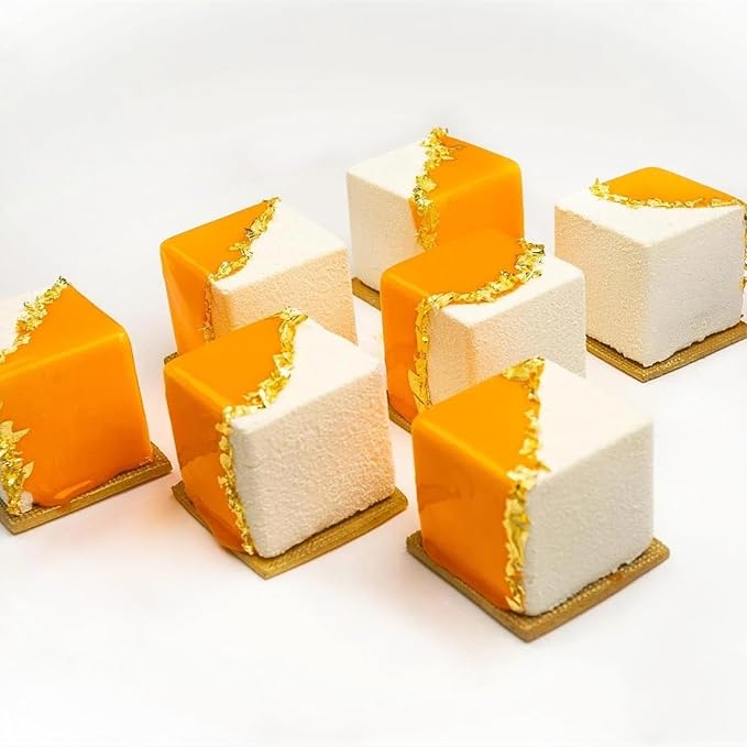 JOERSH Cube Cake Silicone Mold, 2 Pack, 1.2" x 1.2" x 1.2", 30-Cavity