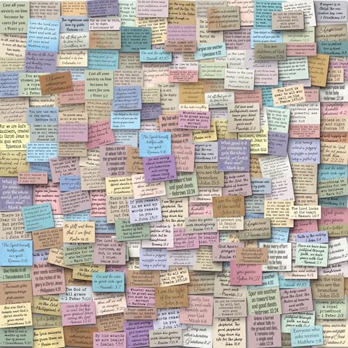 Bible Verse Stickers, Vintage Christian Quotes (240 PCS (Double Mix 3))