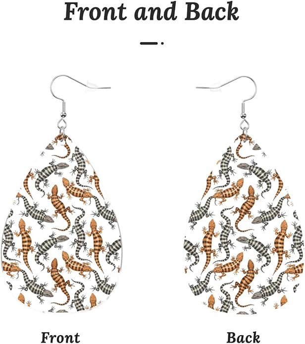 Math Formula Equation Black Drop-Shaped Earrings 2.2 x 1.5 Inches