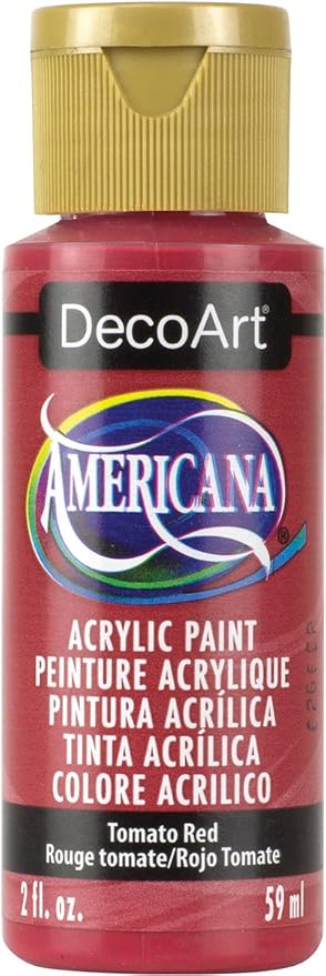 DecoArt Americana Acrylic Paint, 2-Ounce, Tomato Red