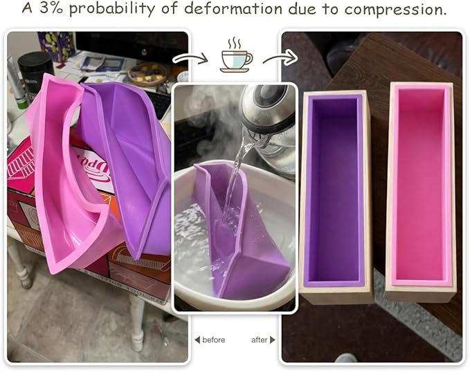 Silicone soap molds -Soap Cutting Tool Set Wooden Bamboo (Shrink Wrap Bags 3)