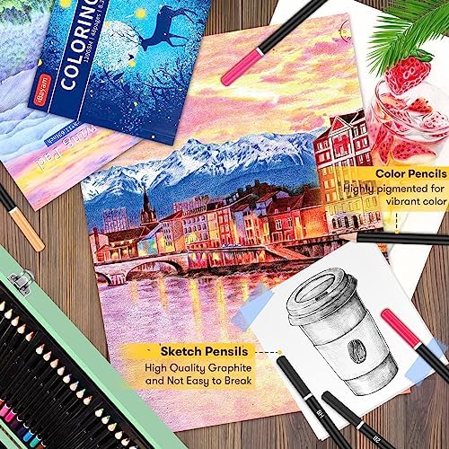 iBayam 150-Pack Deluxe Art Set – Drawing, Painting & Coloring Kit