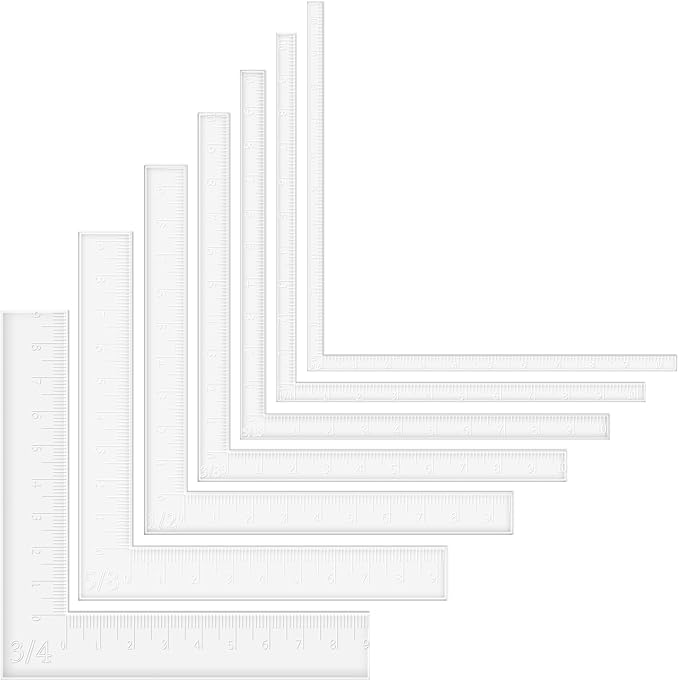 BAOFALI 7 Pcs/Set Creative Positioning Pieces Card Corners Helpers Stamping Corners Paper Craft Supplies Scrapbooking Tools for Paper Craft Card Making and Scrapbooking Crafting Tool