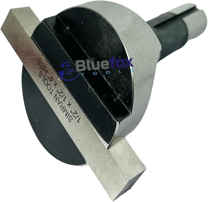 2.5" Inches Head Diameter Fly Cutter R8 Shank Milling Machine | 1/2" x 1/2" x 4" Square HSS Tool Bit | Hardened Steel