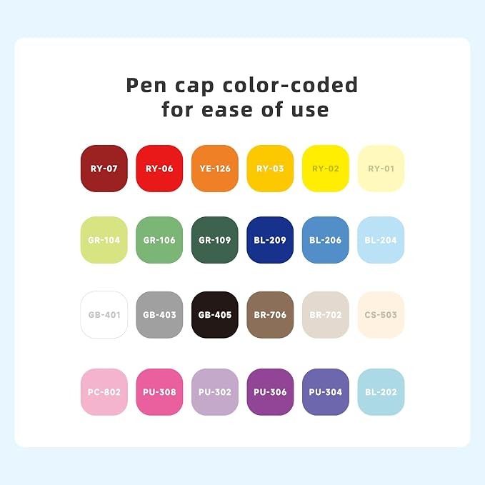 languo 24 Colors Acrylic Paint Markers, Brush Tip, Direct Liquid Ink