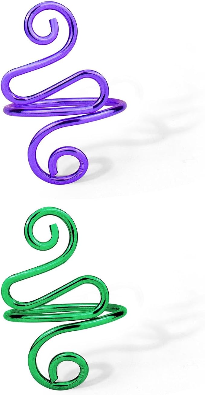 Vodolo Crochet Ring,2PCS Green Adjustable Yarn Tension Ring for Crocheting Peacock Shape Knitting Loop Open Finger Ring for Mother Grandma Thanksgiving Presents Finger Yarn Guide Crochet Accessories