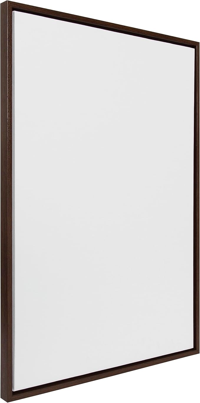 Kate and Laurel Sylvie Blank Framed Canvas Wall Art, 28x38 Brown, Modern Empty Canvas for Paint-Your-Own Art, Premium Canvas Already Framed