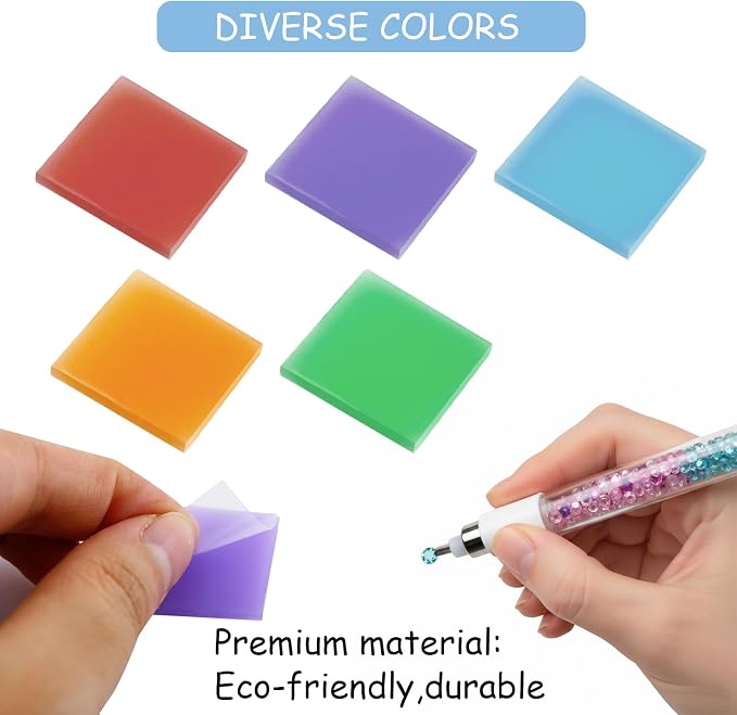 120PCS Diamond Painting Glue Clay, Colorful Clay Wax Painting Tool DIY Diamond Art Accessories and Tools for Embroidery Accessories,2 x 2cm(5 Colors) (Multicoloured)